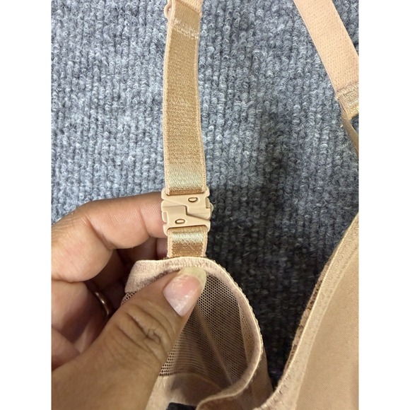 Victoria's Secret 34D Demi‎ Bra Nude Floral Lace Underwire Lined Beige - Picture 7 of 10